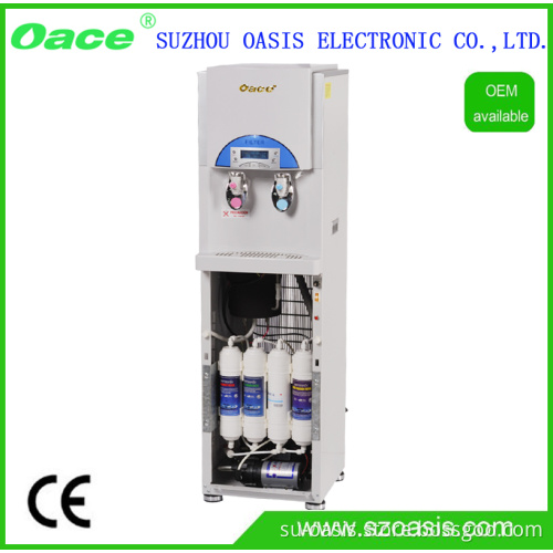 Floor Standing Hot and Cold Bottleless Water Dispenser with 4 Stages of RO